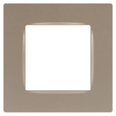 Рамкадля розеток и выключателей, Эра12, 12-5201-04 ЭРА на 1 пост шампань