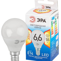 ЭРА Лампа светодиодная QX LED-6,6 Ват-P45-2700K-E14 (арт.P45-9W-827-E14) 2/10/100 ЭРА Лампа светодиодная QX LED-6,6 Ват-P45-2700K-E14 (арт.P45-9W-827-E14) 2/10/100