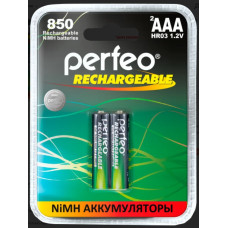 Аккумулятор PERFEO AAA850mAh/2BL пластик 2/40/240