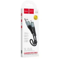 Кабель X38 Type-C - USB черный, 0,25 метра hoco 2/30/300 Кабель X38 Type-C - USB черный, 0,25 метра hoco 2/30/300