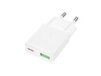 Зарядное устройство N73 PD20W+QC3.0 белый hoco Зарядное устройство N73 PD20W+QC3.0 белый hoco