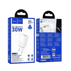 Зарядное устройство N63 PD30W+QC3.0 белый hoco Зарядное устройство N63 PD30W+QC3.0 белый hoco