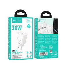 Зарядное устройство N62 один порт PD30W белый hoco Зарядное устройство N62 один порт PD30W белый hoco