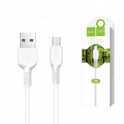 Кабель X20 Flash micro 1м белый hoco Кабель X20 Flash micro 1м белый hoco