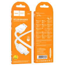 Кабель X113 Type-C белый hoco