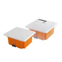 Распаячная коробка TDM СП 92х92х45мм, крышка, пл. лапки, IP20, инд. штрихкод,/мин.пар.5шт