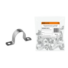 Скоба металлическая TDM 2-х лапковая с внутр. d21-22 мм,/мин.пар.100шт