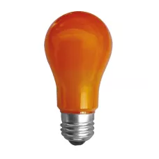 Ecola Лампа светодиодная Color LED8,0W-A55-ORANGE-Е27 220V 360°, оранжевая (композит) 108x55
