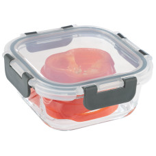 Контейнер, Praktisch, объем: 500 мл, из жаропрочн стекла с пластик крышкой со съёмн защёлками 1/24 Контейнер, Praktisch, объем: 500 мл, из жаропрочн стекла с пластик крышкой со съёмн защёлками 1/24