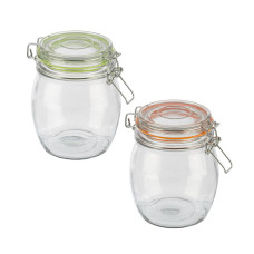 Банка стеклянная BRAVO, объем 1000 мл, с бугельным замком Mallony 1/6 Банка стеклянная BRAVO, объем 1000 мл, с бугельным замком Mallony 1/6