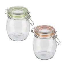 Банка стеклянная BRAVO, объем 1500 мл, с бугельным замком Mallony 1/6 Банка стеклянная BRAVO, объем 1500 мл, с бугельным замком Mallony 1/6