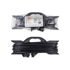 Удлинитель-шнур на рамке силовой народный ПВС 2200 Вт б/з, 30м, штепс. гнездо