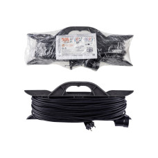 Удлинитель-шнур на рамке силовой народный ПВС 2200 Вт б/з, 50м, штепс. гнездо