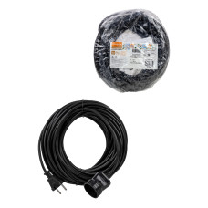 Удлинитель-шнур силовой народный ПВС 2200 Вт б/з, 20м, штепс. гнездо