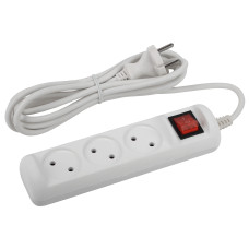 Удлинитель ЭРА Россия U-3s-1,5m-2x1 без заземл.,  3х1мм2, 3гн, 1,5м, ПВС, 10А /20