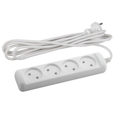 Удлинитель ЭРА Россия U-4-3m-2x1 без заземл., 2х1мм2, 4гн, 3м, ПВС, 10А /20 Удлинитель ЭРА Россия U-4-3m-2x1 без заземл., 2х1мм2, 4гн, 3м, ПВС, 10А /20