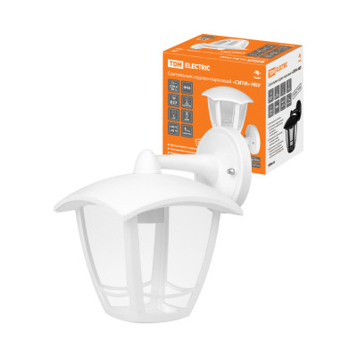Светильник садово-парковый "СИТИ" НБУ 07-60-002 У1 4-х гранник настенный вниз белый TDM