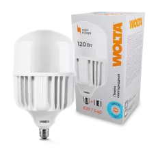 WOLTA Лампа светодиодная LED25WHP120E27/40 120Вт 9600Лм 6500К Е27/Е40 1/6