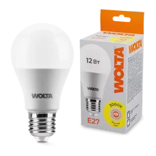 WOLTA Лампа светодиодная A60 12Вт 1080лм 3000К Е27 3/50