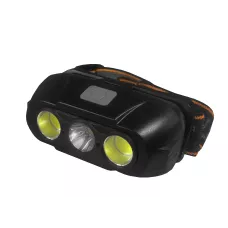 Фонарь налобный фонарь, с двумя ист. света, акк 18650,  высокая яркость СОВ +XPELED, TYPE-C