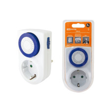 Таймер розеточный TDM ТРМ-01-30мин/24ч-16А, суточный 1/48