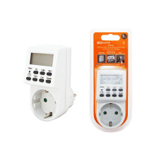 Таймер розеточный TDM ТРЭ-01-1мин/7дн-20on/off-16А, недельный 1/48