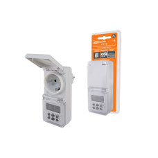 Таймер розеточный TDM ТРЭ-02-1мин/7дн-10on/off-8А-IP44, недельный, защита от влаги 1/48 Таймер розеточный TDM ТРЭ-02-1мин/7дн-10on/off-8А-IP44, недельный, защита от влаги 1/48