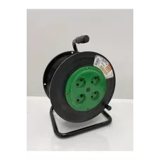 Удлинитель на катушке силовой народный 4 гнезда ПВС 2200 Вт с/з, 30м TDM /1