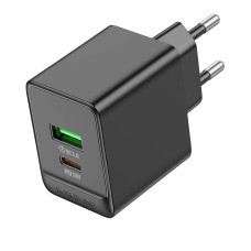 Сетевое зарядное устройство BOROFONE BAS14A PD20W+QC3.0, черный Сетевое зарядное устройство BOROFONE BAS14A PD20W+QC3.0, черный