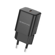 Сетевое зарядное устройство BOROFONE BN13 PD30W один порт, черный Сетевое зарядное устройство BOROFONE BN13 PD30W один порт, черный