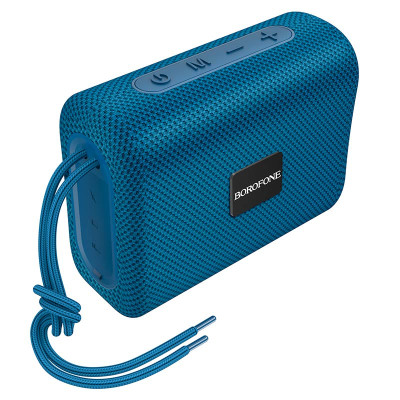 BOROFONE Bluetooth-колонка BR18, BT, FM, TF, USB, AUX, TWS, мощность 5W, синий