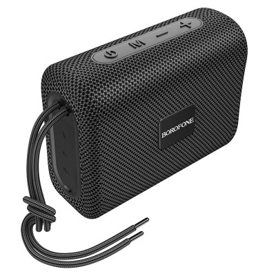 BOROFONE Bluetooth-колонка BR18, BT, FM, TF, USB, AUX, TWS, мощность 5W, черный