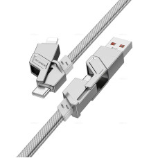 Кабель BU43 4в1 Lightning-Type C серый BOROFONE Кабель BU43 4в1 Lightning-Type C серый BOROFONE