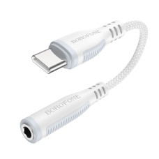 Адаптер Borofone BV17 Type-C на Jack 3.5 аудио белый
