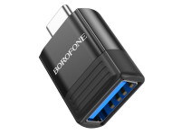 Адаптер Borofone BV18 Type-C - USB3.0 белый OTG