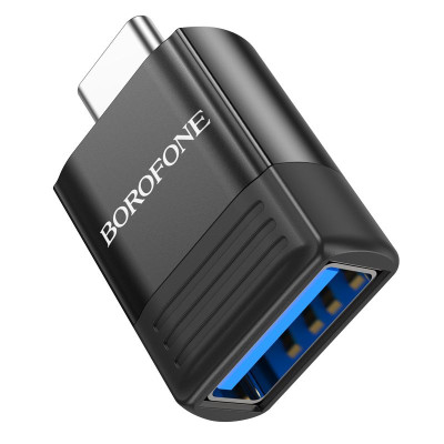 Адаптер Borofone BV18 Type-C - USB3.0 белый OTG