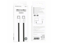Кабель BX103 Type-C-Type-C 60W, черный, 1 метр BOROFONE 2/360