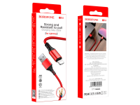 Кабель BX54 Lightning-USB красный BOROFONE 3/360