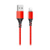 Кабель BX54 Lightning-USB красный BOROFONE /мин.пар.5шт