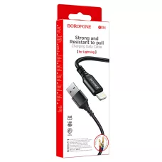 Кабель BX54 Lightning-USB черный BOROFONE /мин.пар.5шт
