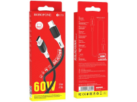 Кабель BX79 Type-C-Type-C 60W, черный от 3х шт BOROFONE
