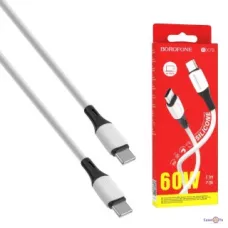 Кабель BX79 Type-C-Type-C 60W, белый, от 3 шт BOROFONE