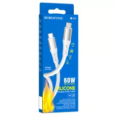 Кабель BX88 Type-C-Type-C 60W, белый BOROFONE /360