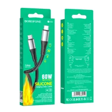 Кабель BX88 Type-C-Type-C 60W, черный BOROFONE /360 Кабель BX88 Type-C-Type-C 60W, черный BOROFONE /360