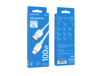 Кабель BX93 Type-C - USB 100W, белый BOROFONE 2/360