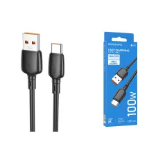 Кабель BX93 Type-C - USB 100W, черный BOROFONE 2/360 Кабель BX93 Type-C - USB 100W, черный BOROFONE 2/360