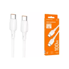 Кабель BX93 Type-C-Type-C 100W, белый BOROFONE 1/360 Кабель BX93 Type-C-Type-C 100W, белый BOROFONE 1/360