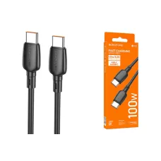 Кабель BX93 Type-C-Type-C 100W, черный BOROFONE 1/360 Кабель BX93 Type-C-Type-C 100W, черный BOROFONE 1/360