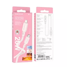 Кабель BX94 Lightning-Type-C 20W розовый, 1 метр BOROFONE 1/360 Кабель BX94 Lightning-Type-C 20W розовый, 1 метр BOROFONE 1/360