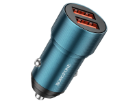 Автомобильное зарядное устройство BOROFONE BZ19B 36W двойной порт QC3.0  USB сапфирово-синий 1/9
